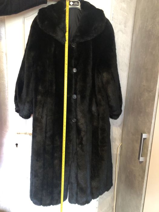 Palton lung din blana naturala