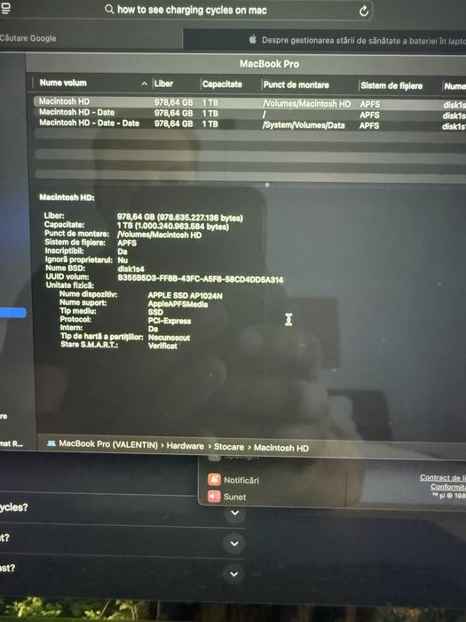 Macbook Pro, 16 inch, utilizat 3 luni