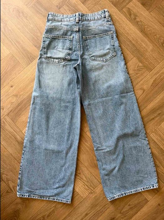 Широки широки дънки H&M Divided с висока талия / EUR 32 (XS)