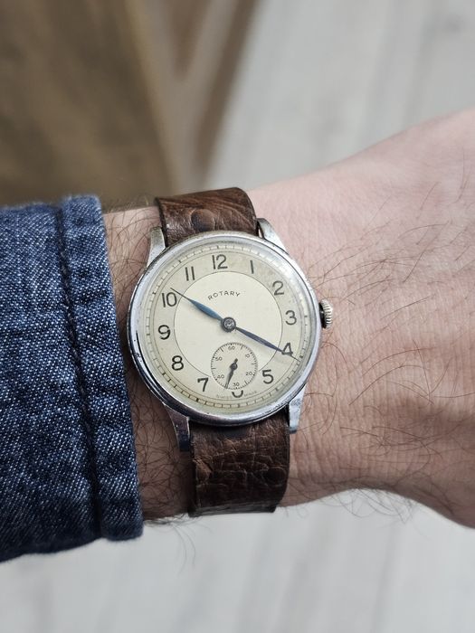 Ceas Rotary Calatrava Breguet Numbers 1940 Mecanic de colectie Rar