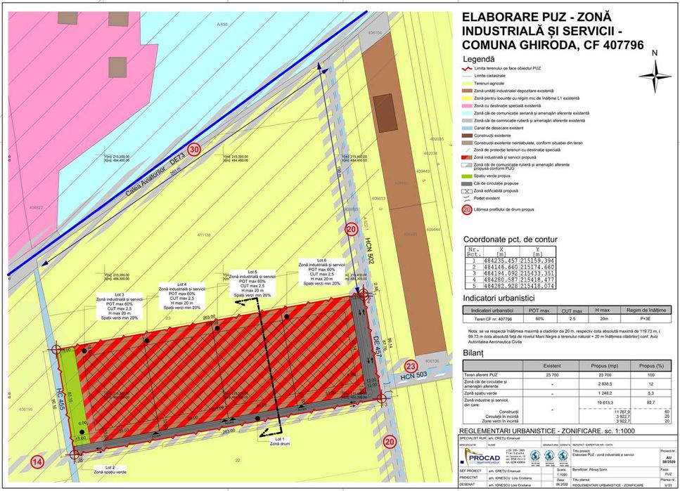 Teren 23.700 mp - Aeroport Timișoara - Potențial de hale 14.220 mp