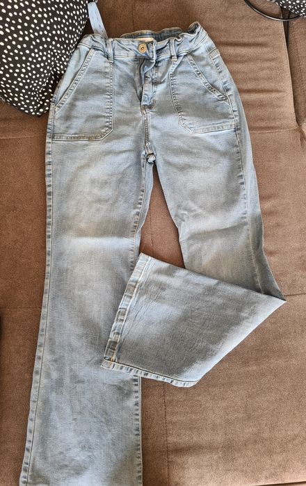 Голям лот (11 бр.) дрехи за момиче, блузи и панталони, 146-158 см,