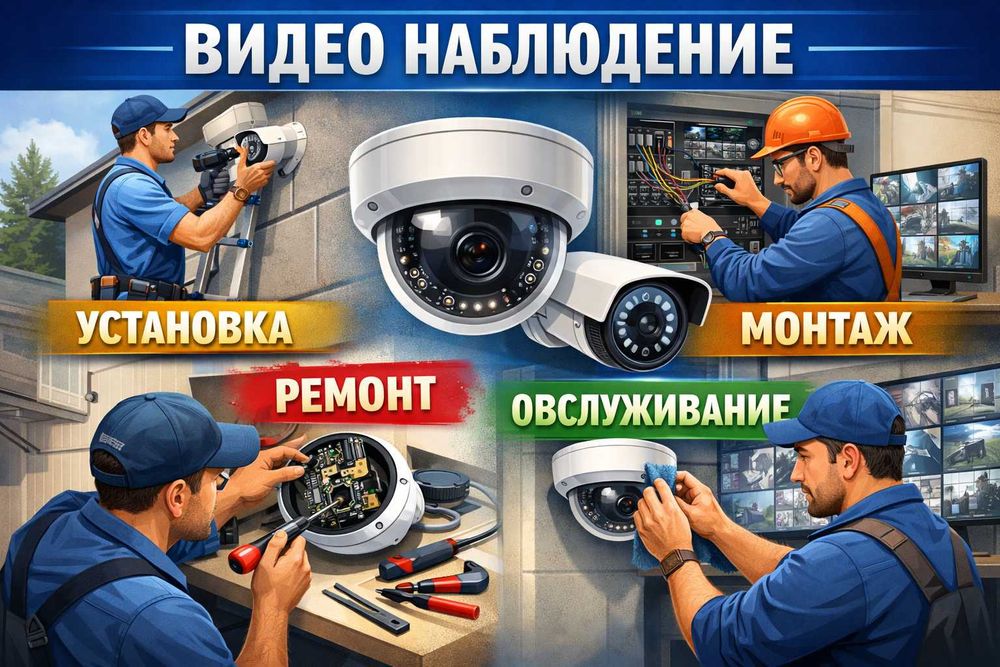 ВидеоНаблюдение Монтаж Установка Ремонт