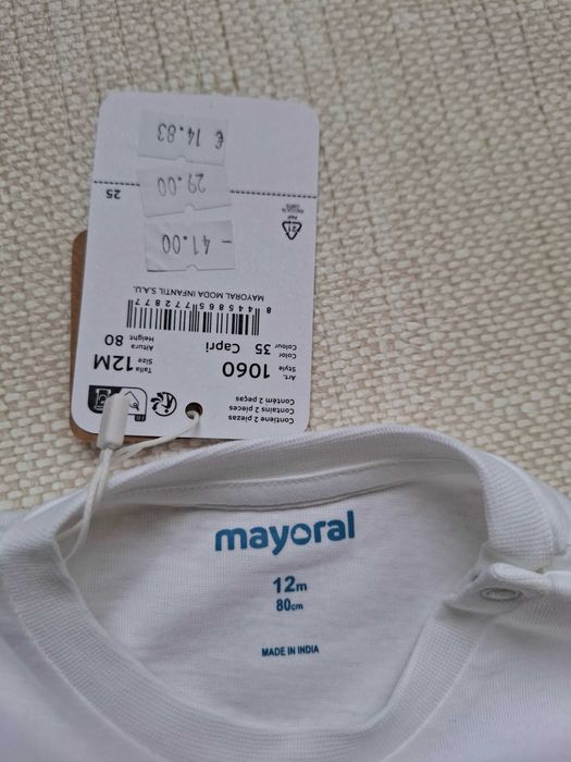 Две нови тениски на Mayoral, размер 80см