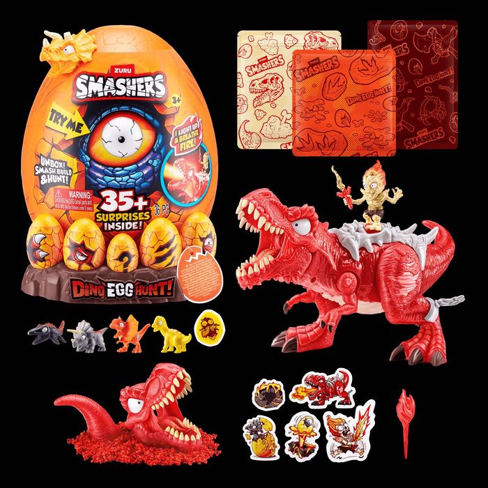 ZURU Smashers Dino Egg Hunt — большое яйцо с динозавром