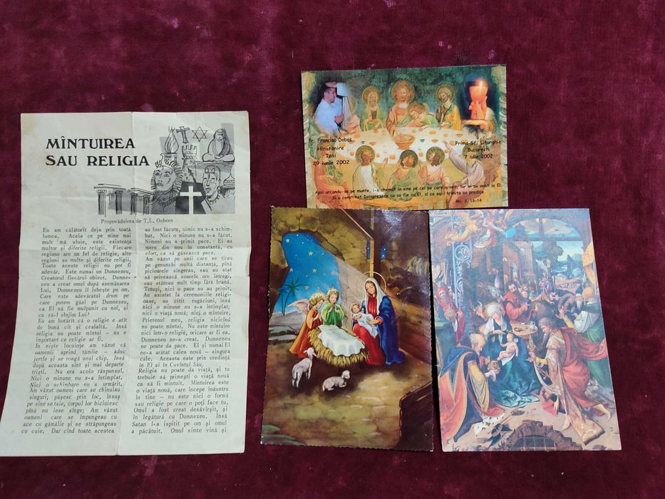 Tematica religioasa : obiecte, vederi, etc.