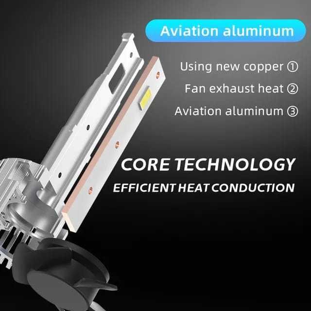 Set de 2 becuri led Xentech Light V68 H7 H1 H4 camion 24V