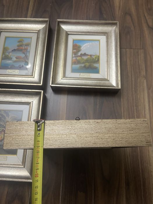 Colectie de 4 tablouri Tehnica pictată manual în ulei
