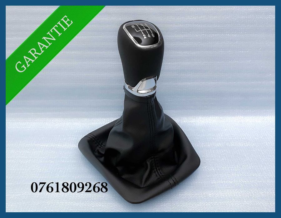 Manson schimbator + nuca piele naturala pentru SKODA Octavia 2 cu 6 trepte model O3