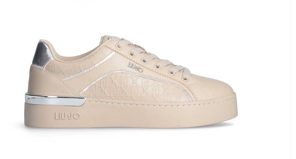 Дамски Маратонки LIU JO SILVIA 97 - sneaker CALF LEATHER/EMBOSSE taupe