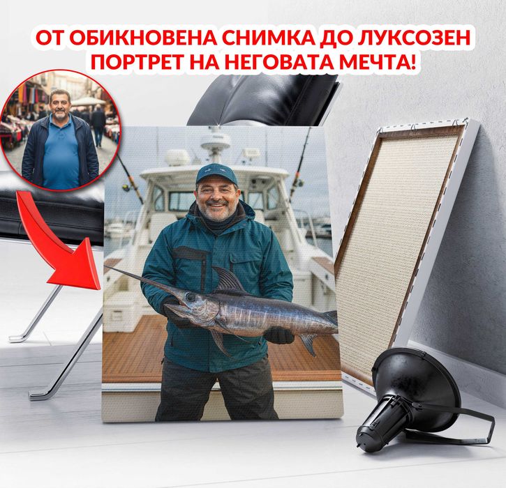 Портрет по снимка – Персонализиран подарък в рамка/канаваца