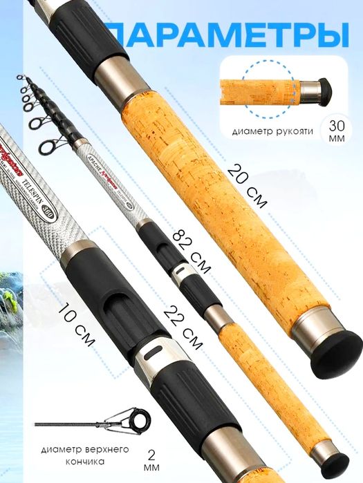 Удочка "APACHE NAVIGATOR" 300 и 3.90-метр, Тест:80-160