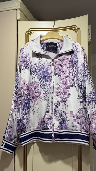 Шелковый бомбер D&G