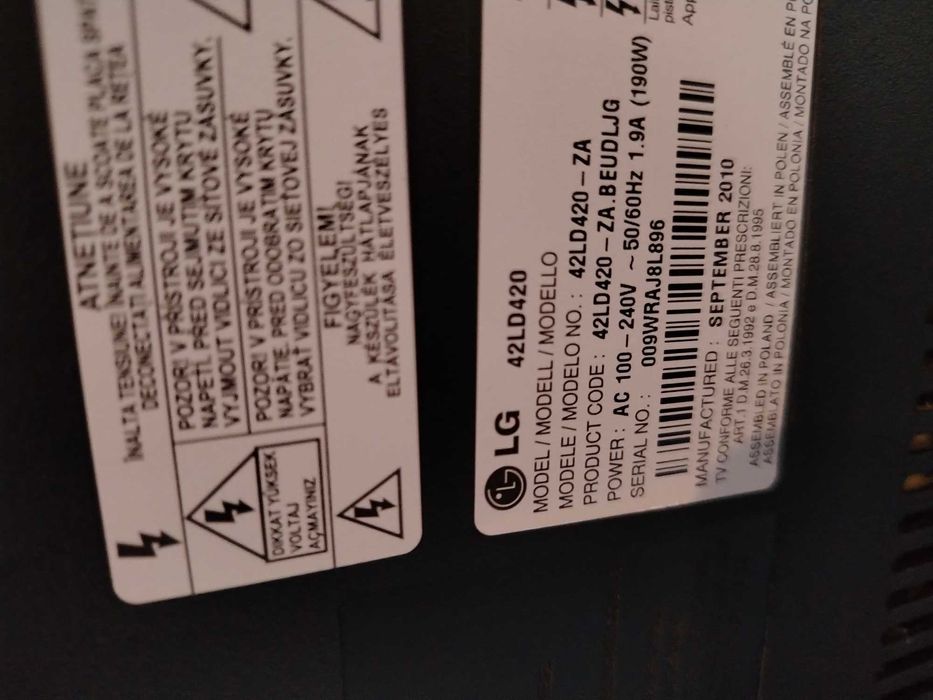 Телевизор LG42LD420, 42инча