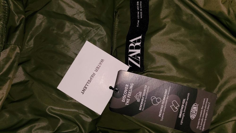 Geaca zara de iarna cu gluga