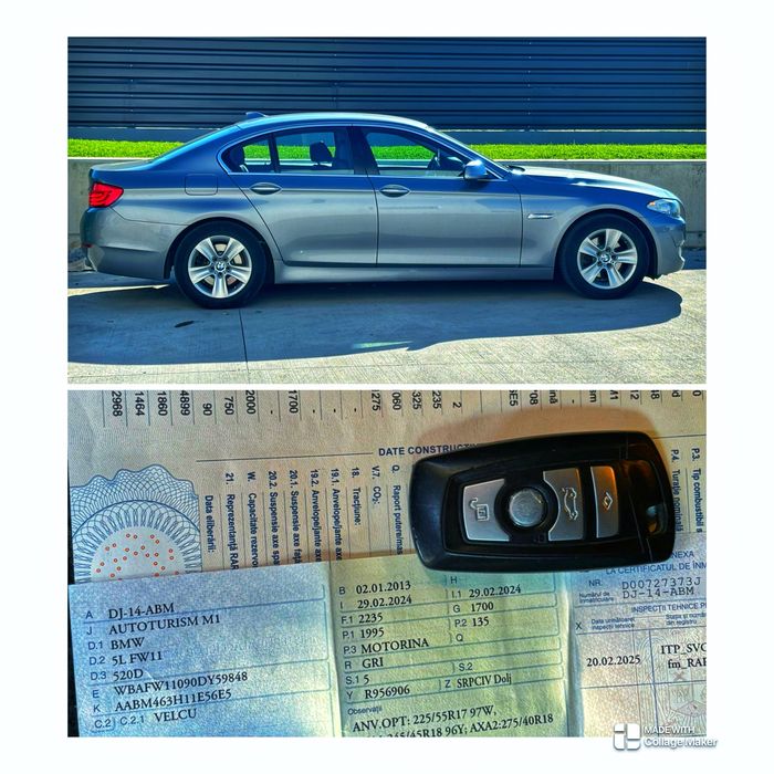 BMW F10 520D / 2.0 Diesel / Înmatriculat Ro / Impecabilă