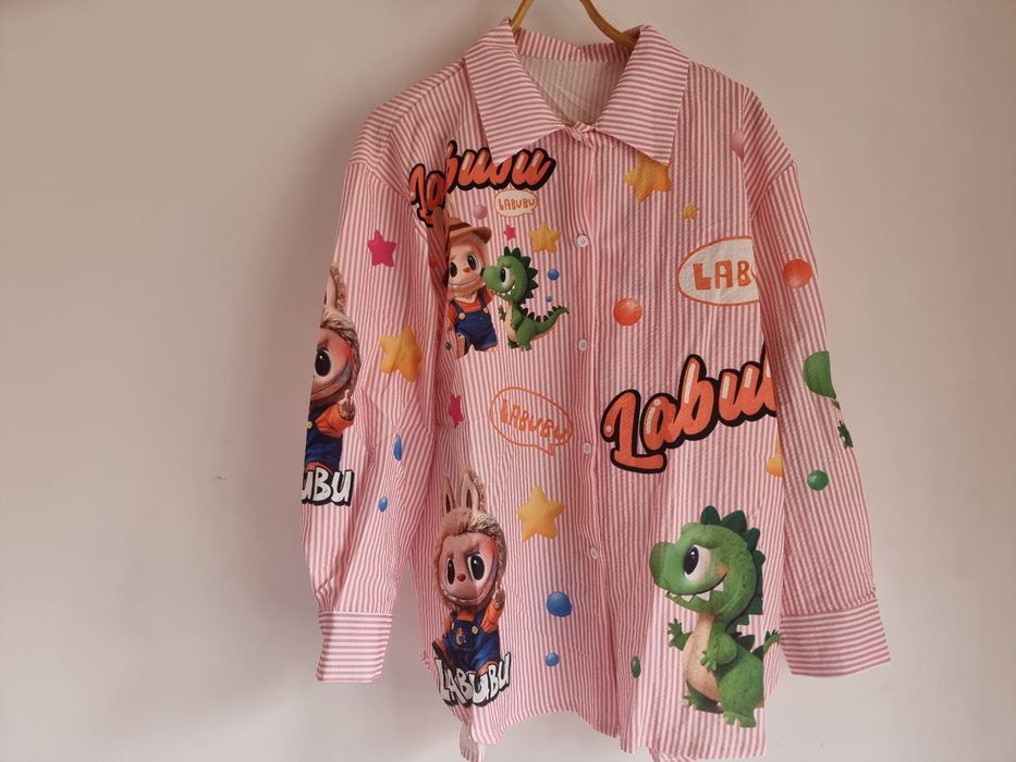 Лабубу Labubu рубашки женские корейские