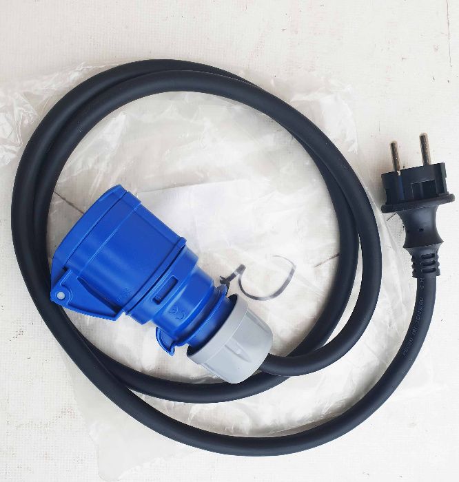 Cablu de alimentare 220 V pentru rulote, 3x2,5, 1,5 M