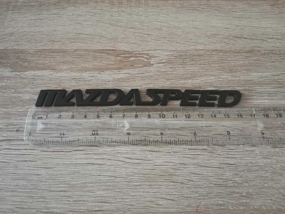 черен метален надпис MazdaSpeed за Mazda