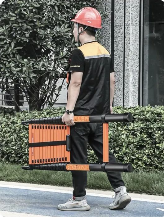 Лестница телескопическая алюминиевая  3.2+3.2м / 4.4+4.4м – профессион