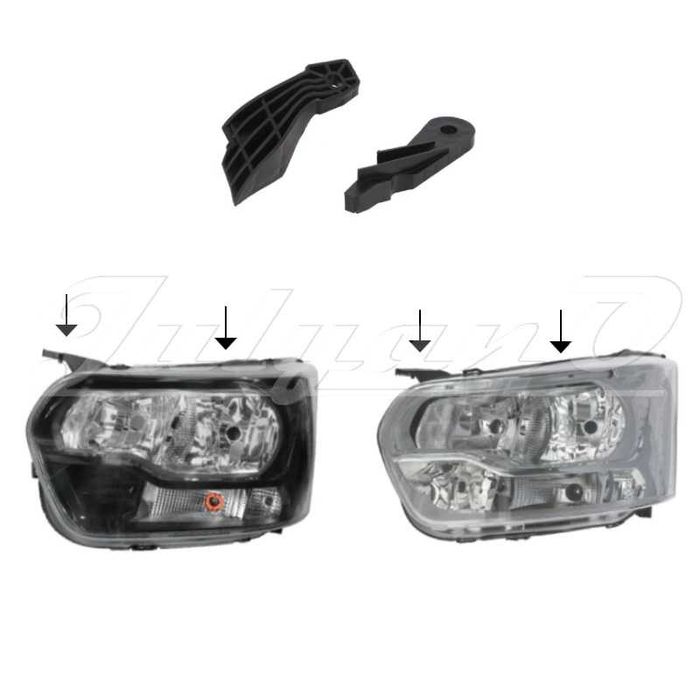 Щипки (водачи, крепежи) за закрепване на фар за FORD TRANSIT (13г.-)