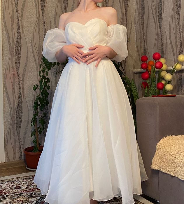 Вечернее платье белое