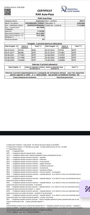 OCAZIE! VW Passat B6 - 2007 • 1.9 TDI • 128.800 km Reali • Certificat RAR Auto-Pass - PREȚ FIX