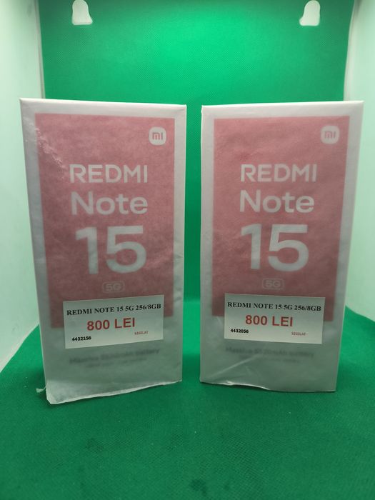 REDMI NOTE 15 5G 256/8gb SIGILAT •Amanet Lazăr Crangasi •44320, 44321