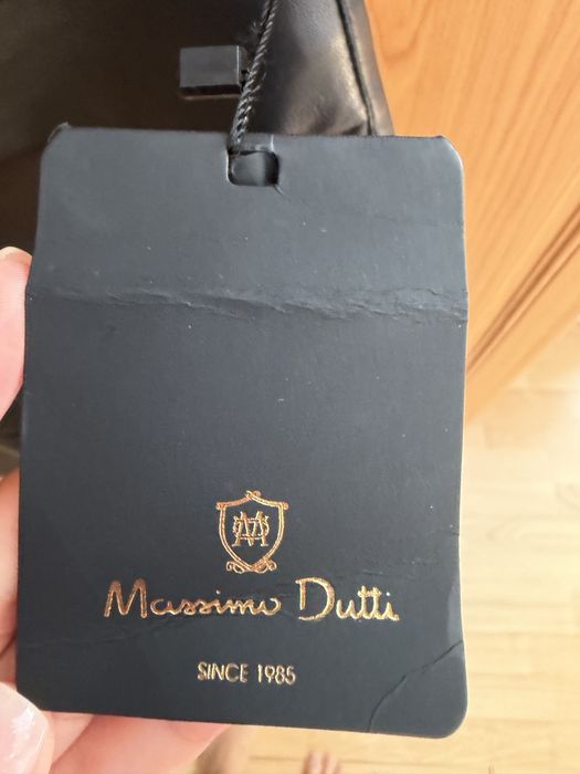 Юбка кожаная massimo dutti