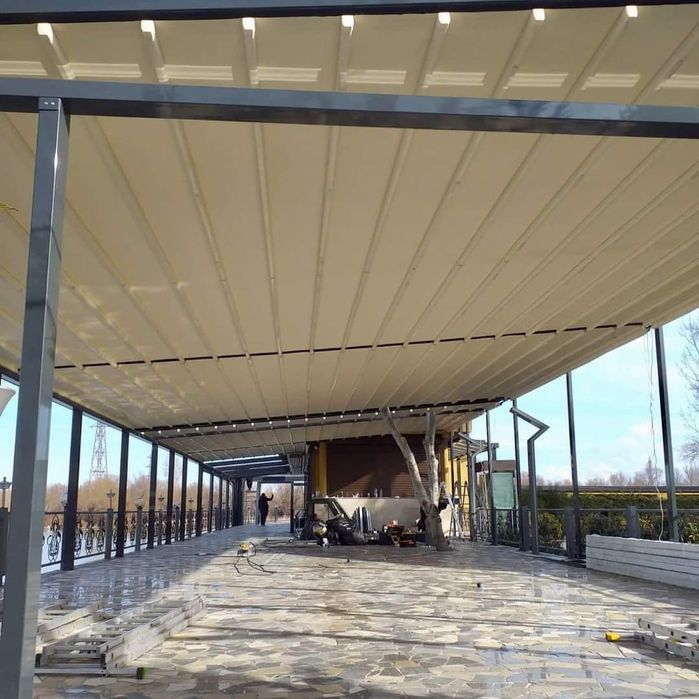 Producem pergole retractabile. Posibiltatea rate 0 120 zile