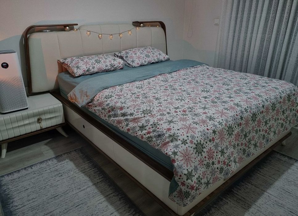 Lenjerie de pat  dublu cu steluțe