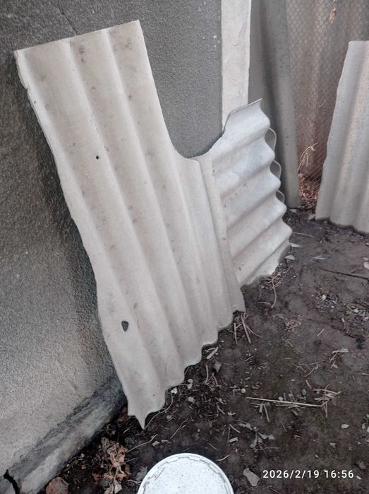 Шифер асбест б/у отдам