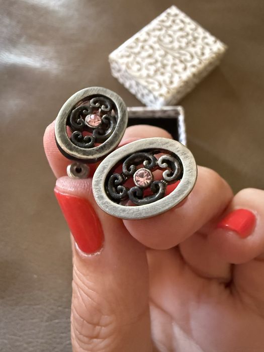 Винтидж обеци от стомана