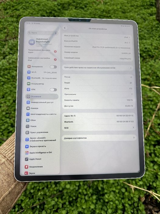 IPAD Pro M1 12.9 5-pakaleniya