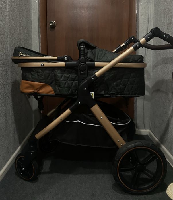 Продам коляску трансформер Belecoo 2в1 серого цвета