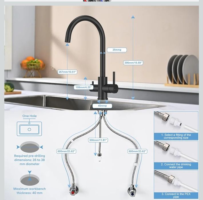 Baterie chiuveta bucatarie