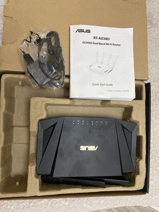 ASUS RT-AX58U (AX3000) Wi-Fi 6 роутер.