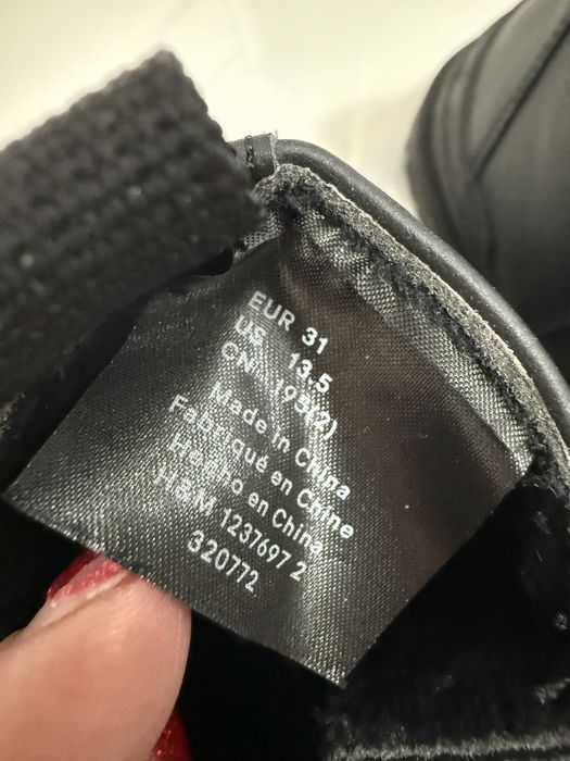 Кожени черни боти H&M