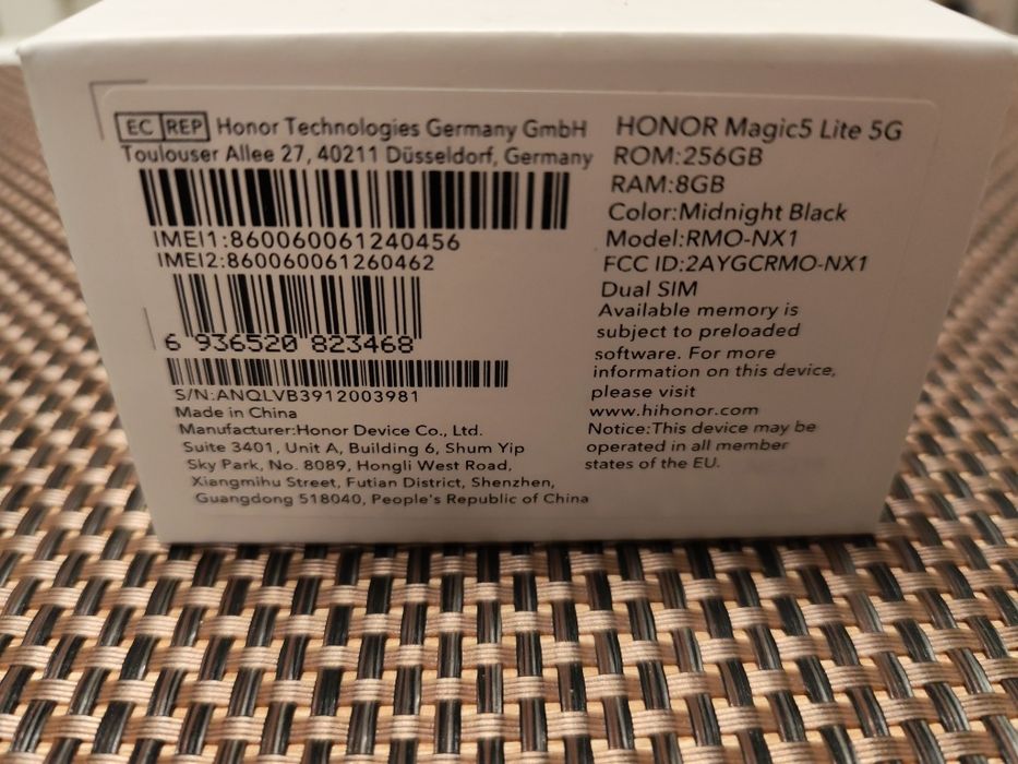 Телефон  Honor Magic 5 Lite