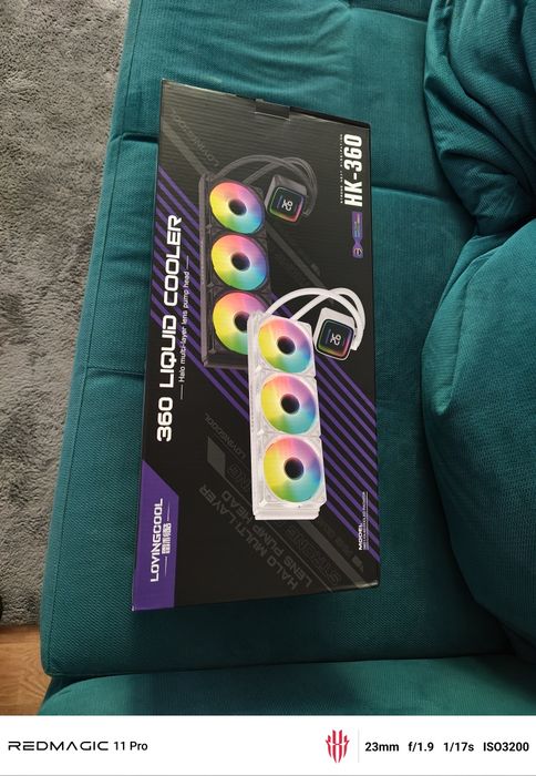 Cooler Apa AIO 360mm RGB Temp Sensor Nou Sigilat am4/am5 intel