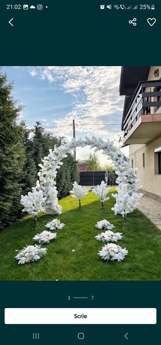 Vand 2 buc Arcada semiluna, nedecorata