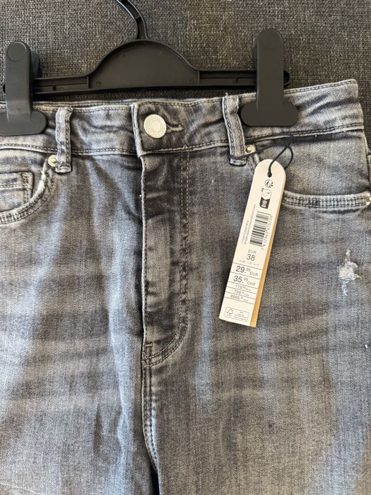Blugi TW skinny cu talie inalta