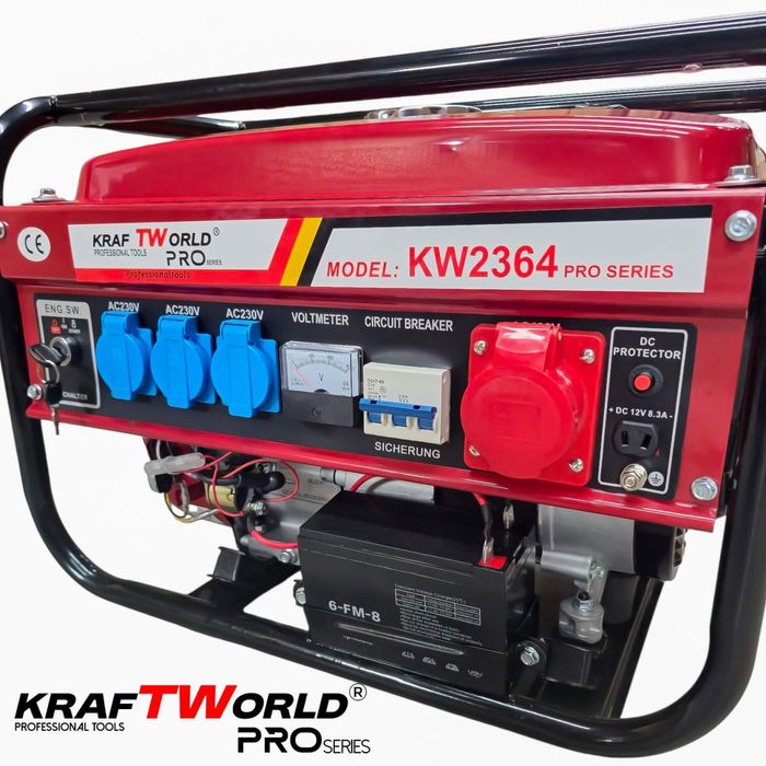 Бензинов Генератор 4.5 kW с дистанционно запалване и ел