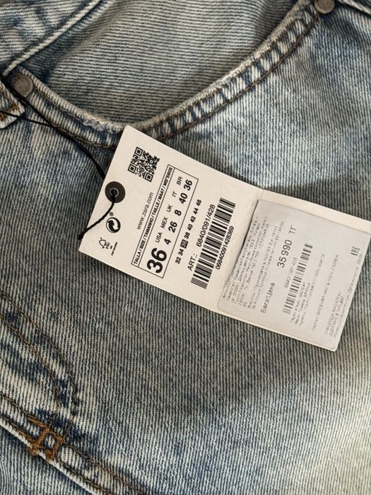 Новые джинсы ZARA с биркой