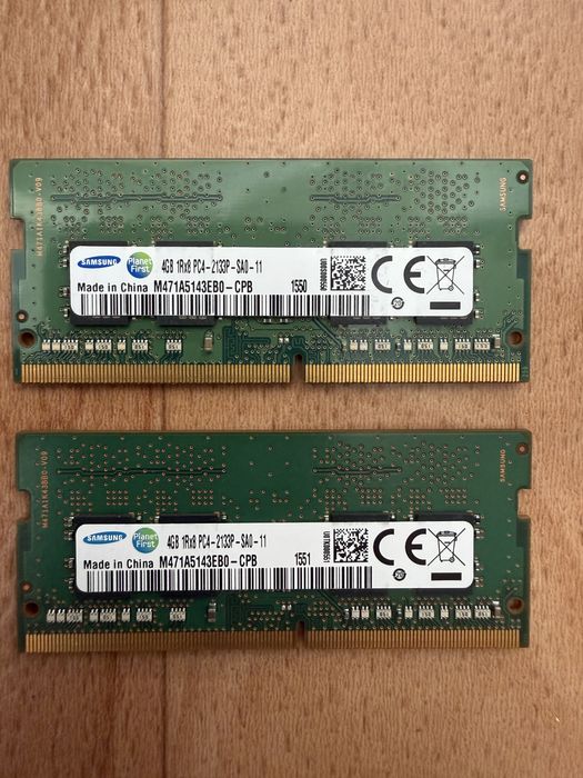 Оперативная память Samsung SO-DIMM DDR4 4GB х2 (8GB) для ноутбука