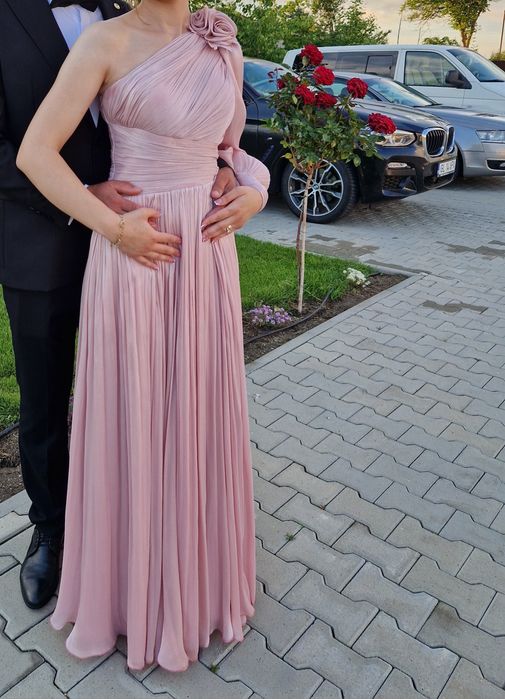 Rochie lungă,roz