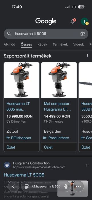 Compactor Husqvarna,Wacker