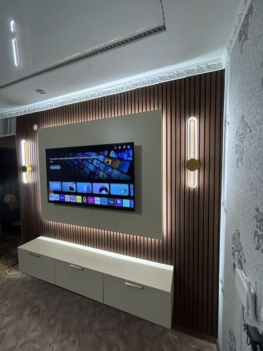 Тв зона, материал +установка