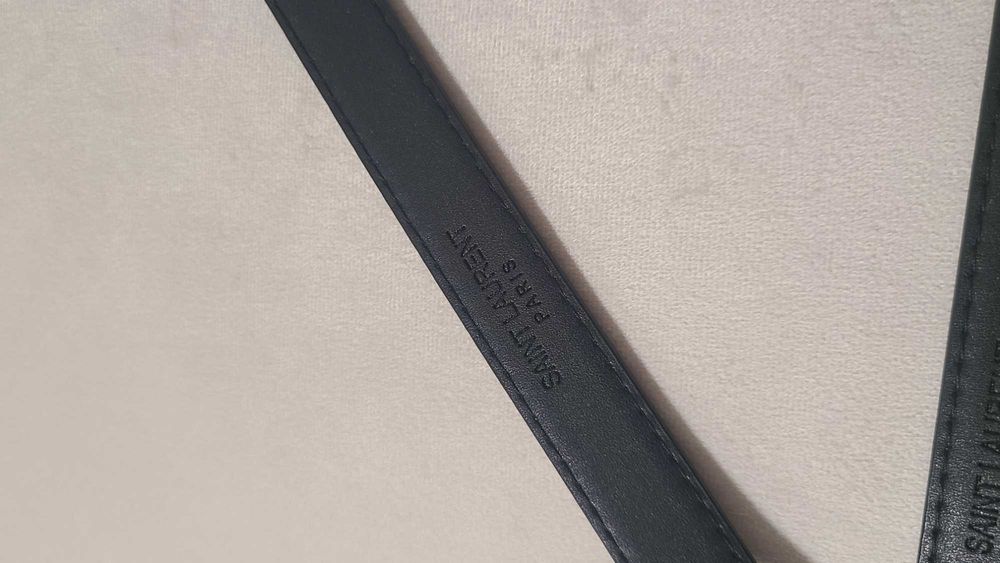 Дамски кожен колан тънък. -YSL