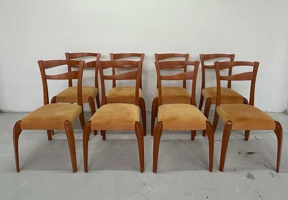 Маса 180×90 + 8 столa Bora „Романс“ – дървена трапезария